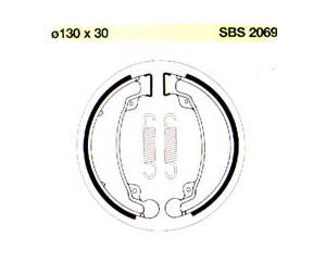 Rear brake shoes SBS - 2069 - ATC HONDA 70