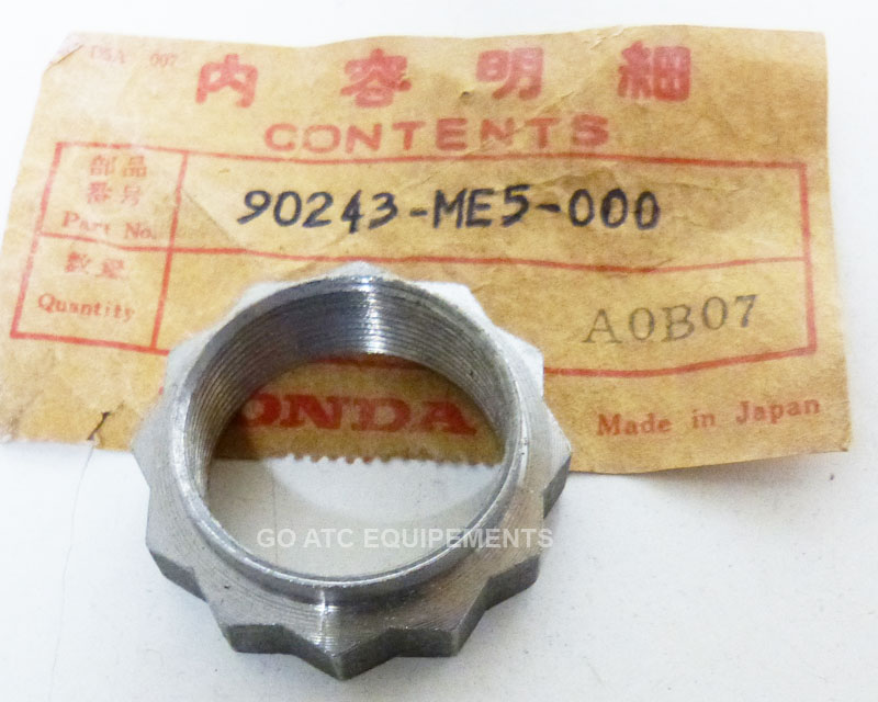 Écrou de blocage OEM neuf HONDA 250ES 200ES 250SX TRX