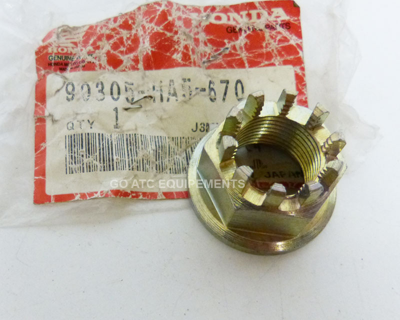 Nut rear axle new OEM ATC HONDA 250R 350X 250ES