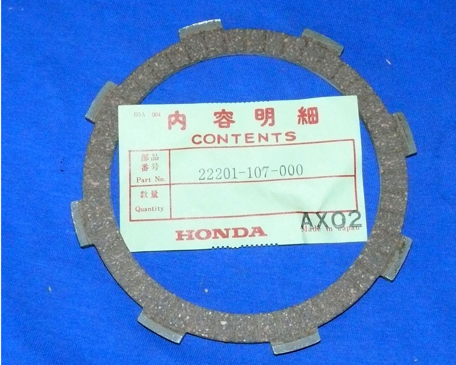 Disc clutch friction OEM New Honda 125M / 200