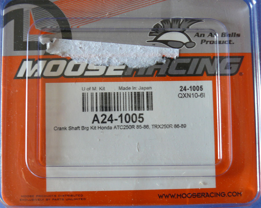Crank shaft bearing ATC HONDA 250R 1985-86